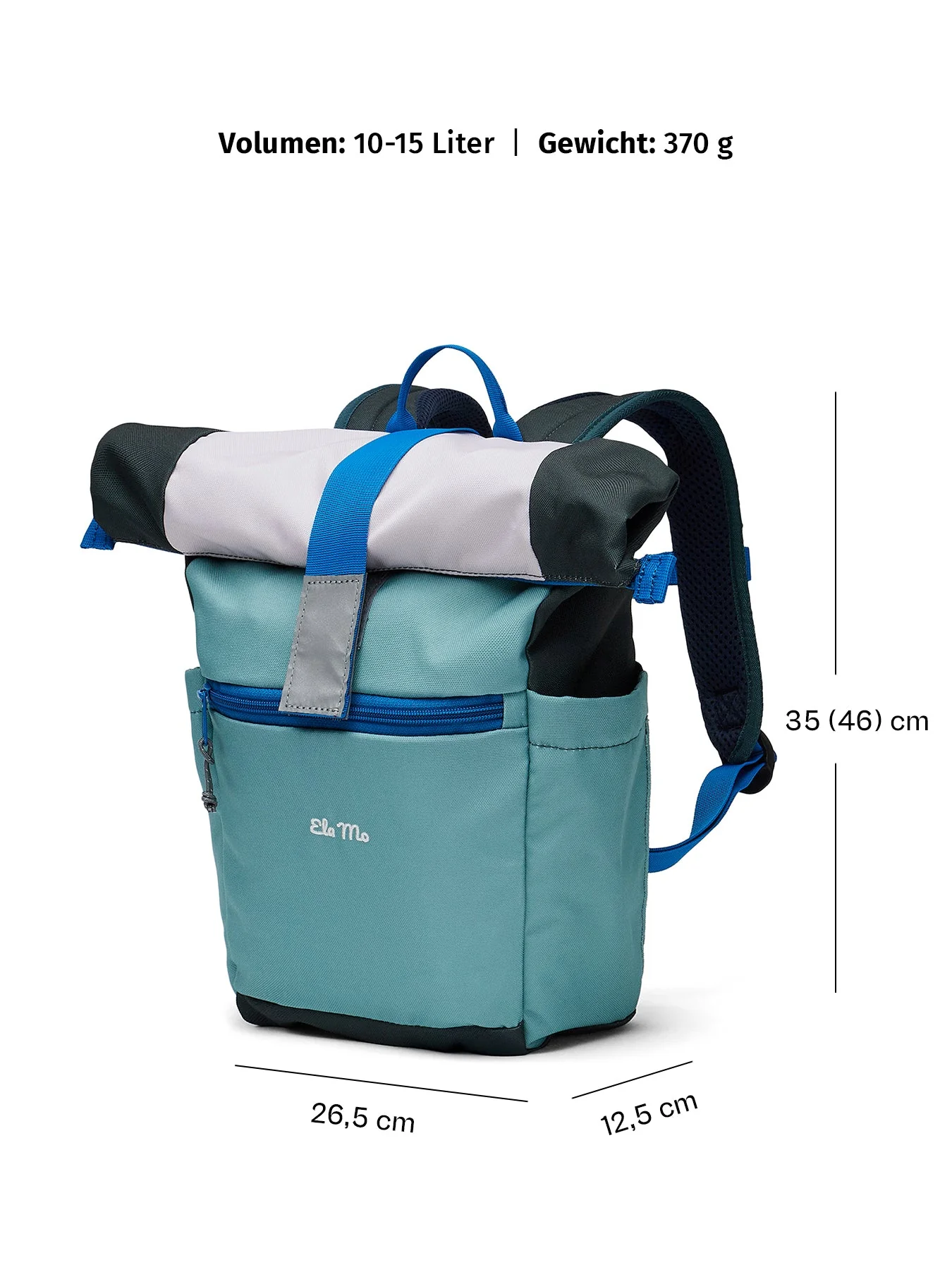 Ela Mo™ Kinderrucksack (6-10 Jahre) | Blue Mint - Image 7