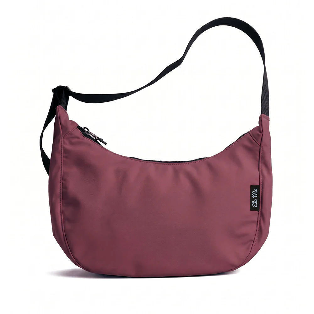 Ela Mo™ Moon Bag | Dark Berry (Coated) - Image 2