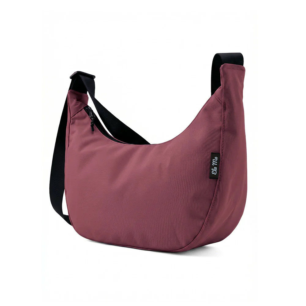 Ela Mo™ Moon Bag | Dark Berry (Coated) - Image 3