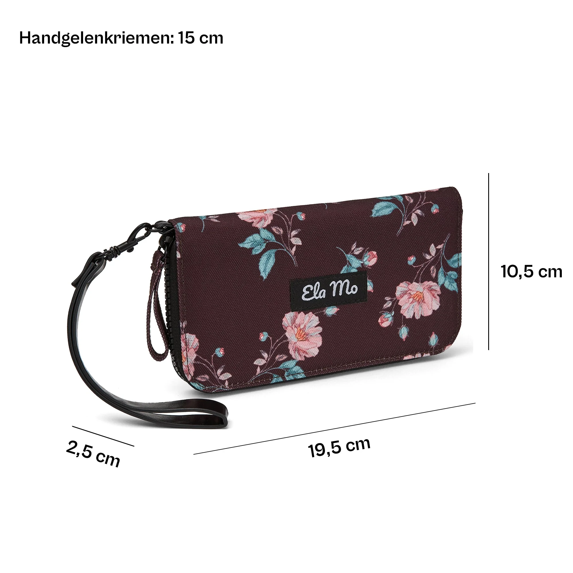 Ela Mo™ Große Geldbörse | Roses & Chocolate - Image 3