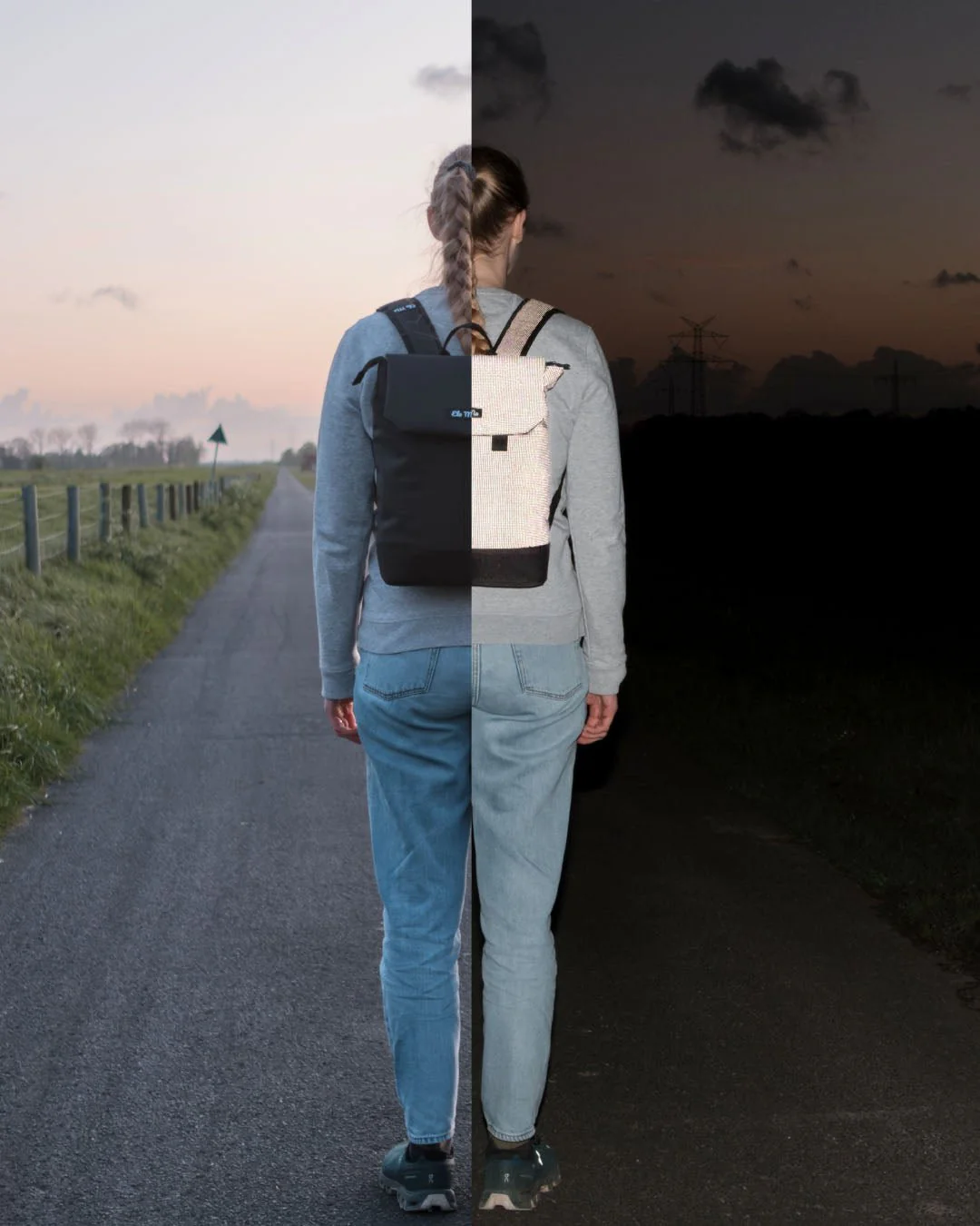 Ela Mo™ Daypack Rucksack | Black Reflective - Image 3