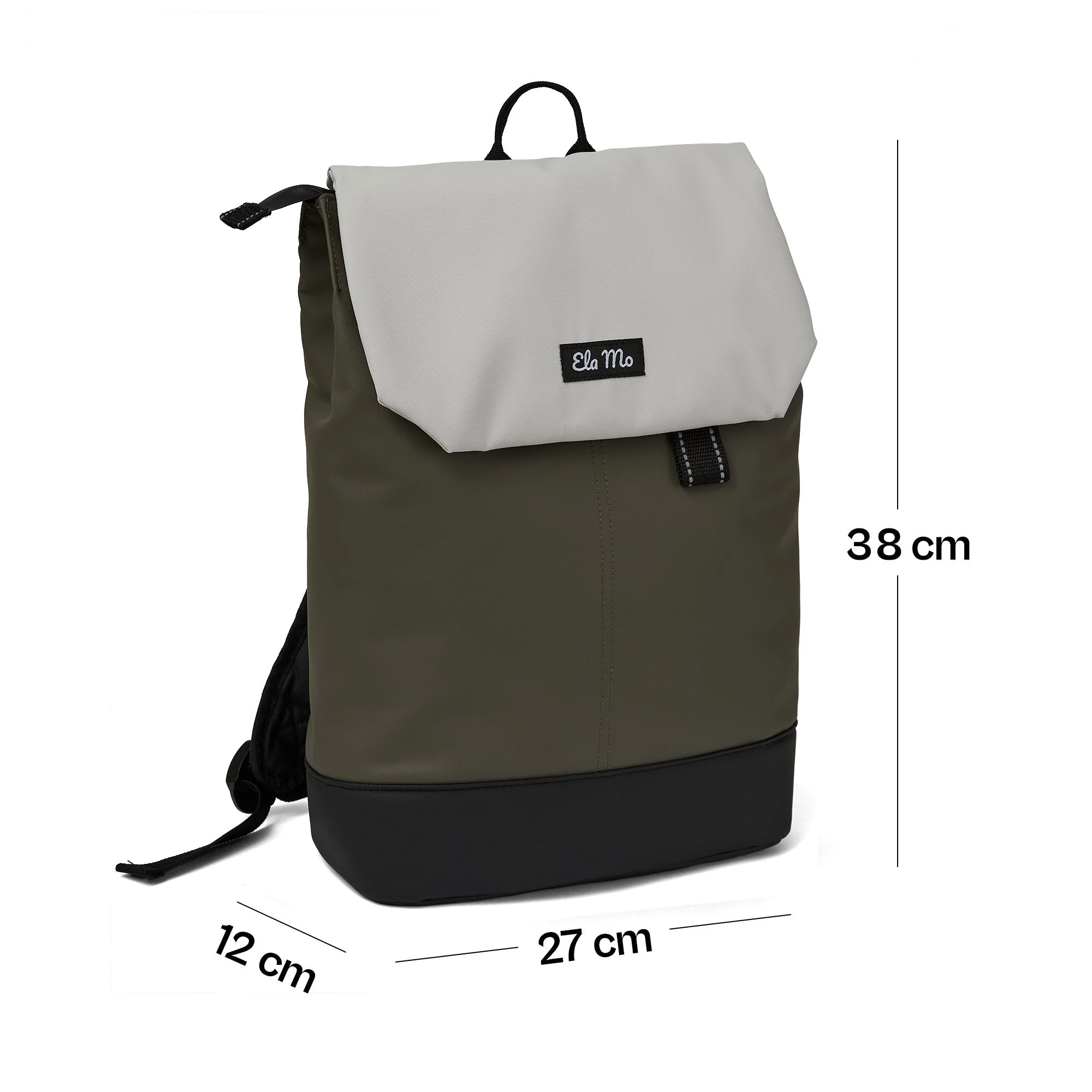 Ela Mo™ Daypack Rucksack | Coated Edition Olive - Image 4