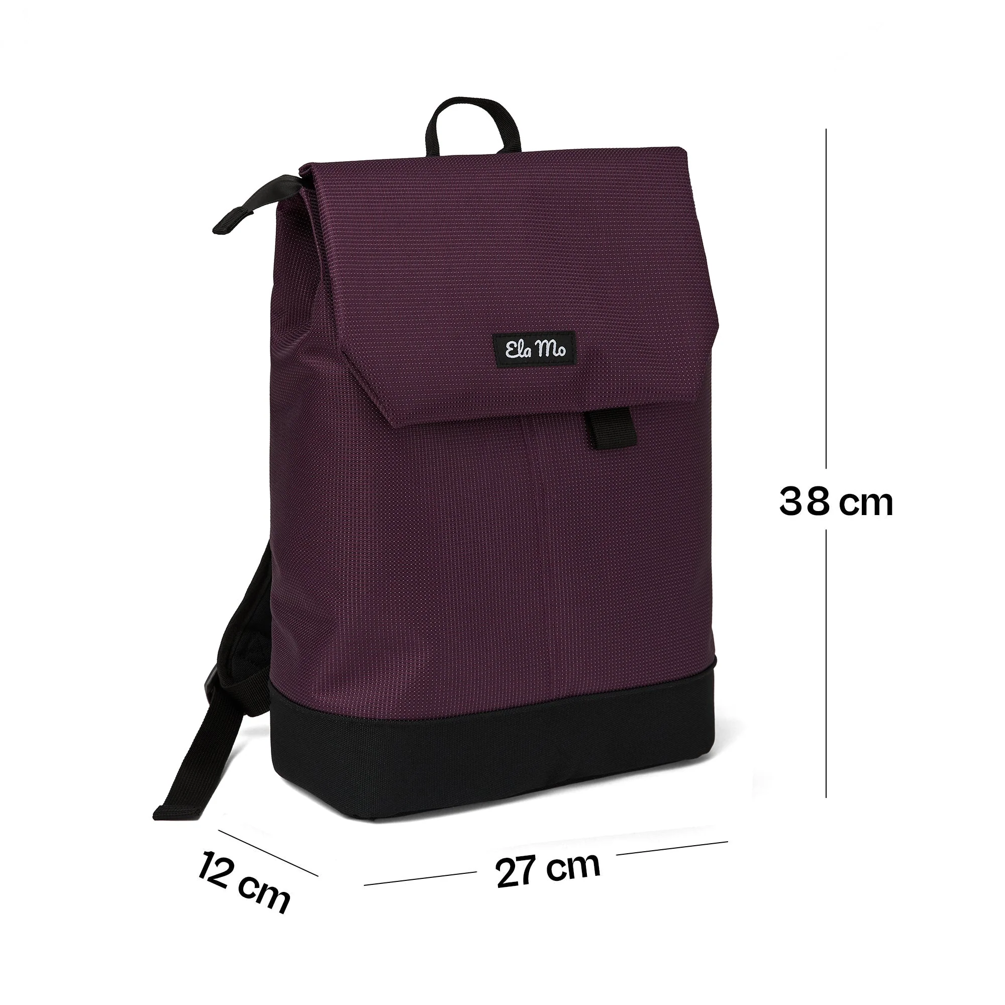 Ela Mo™ Daypack Rucksack | Plum Reflective - Image 3
