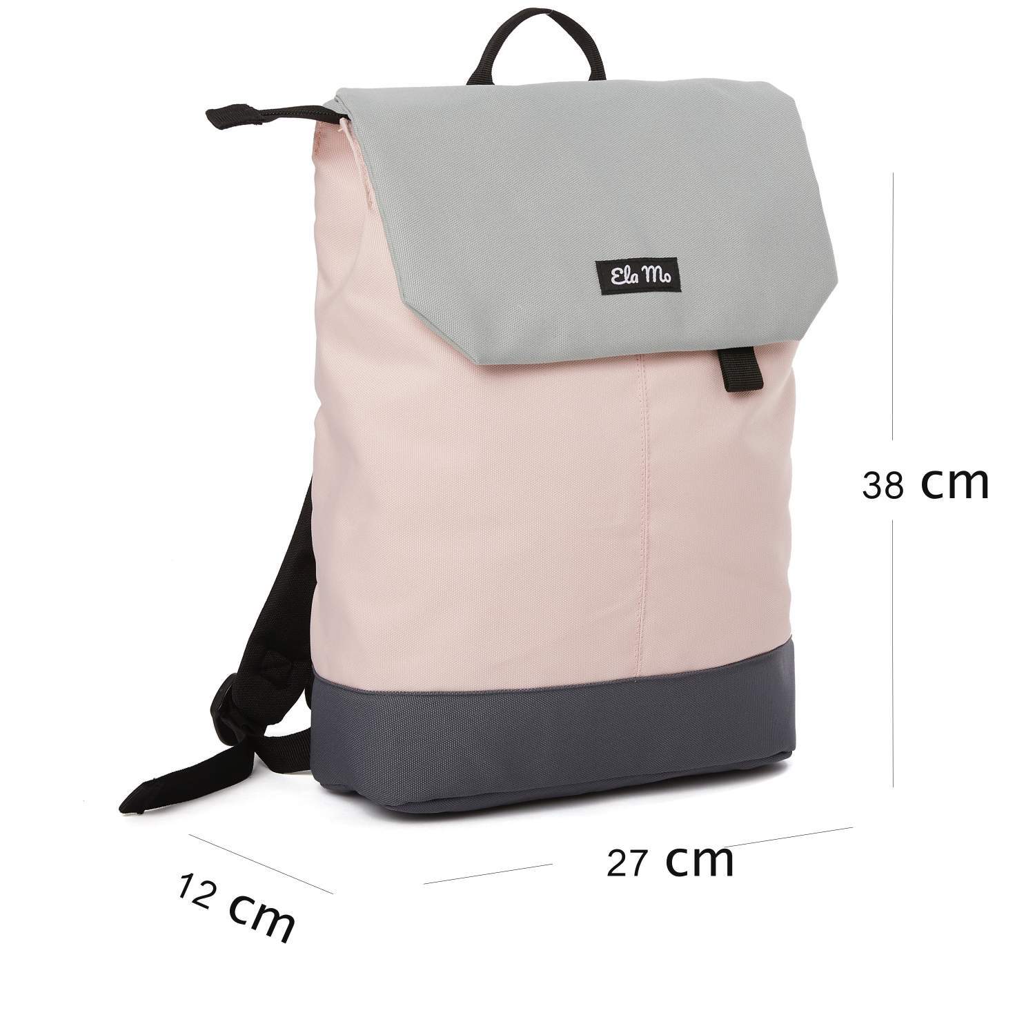 Ela Mo™ Daypack Rucksack | Rose on Rocks - Image 3