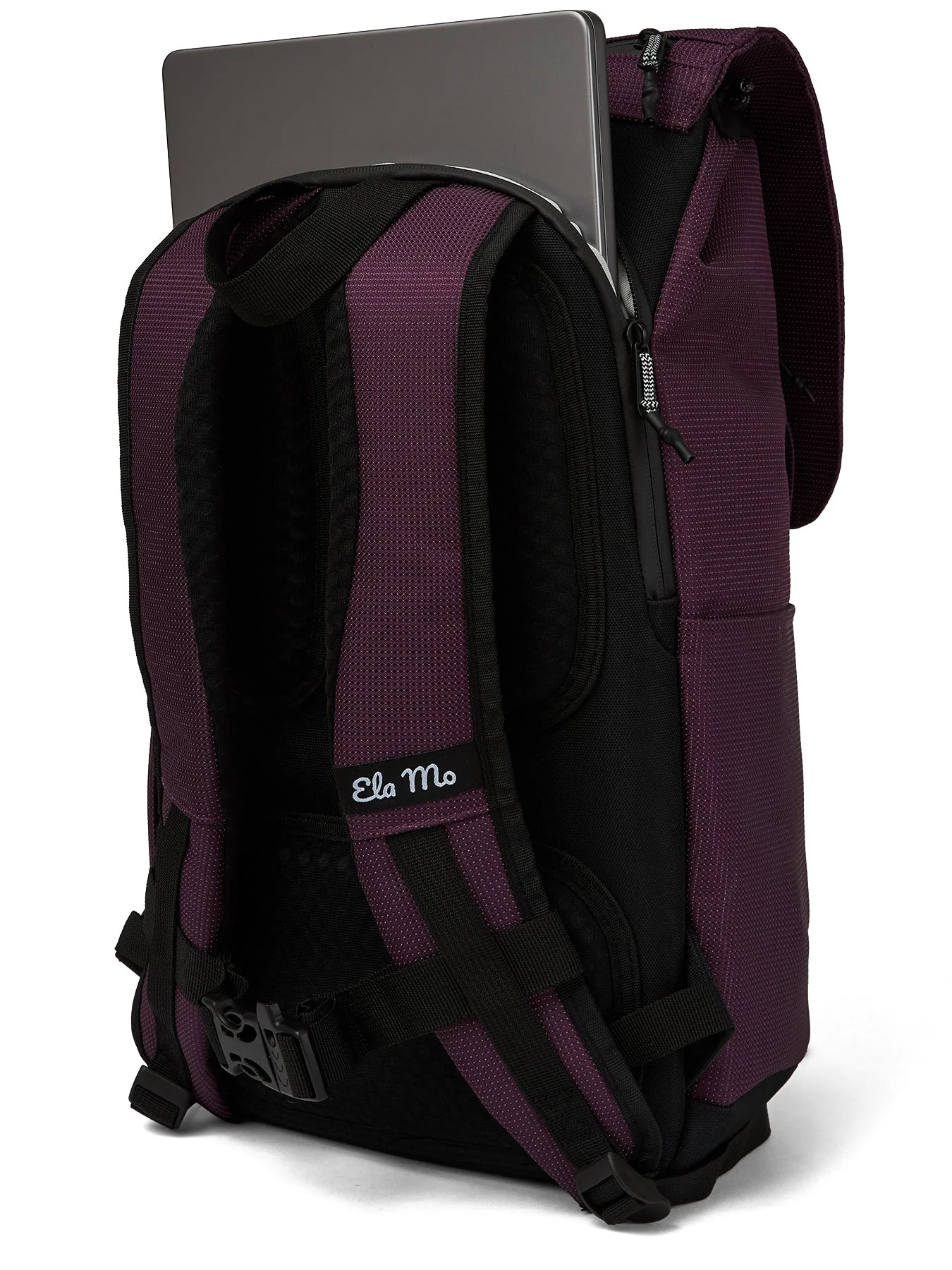 Ela Mo™ Everywhere Rucksack | Plum Reflective - Image 11
