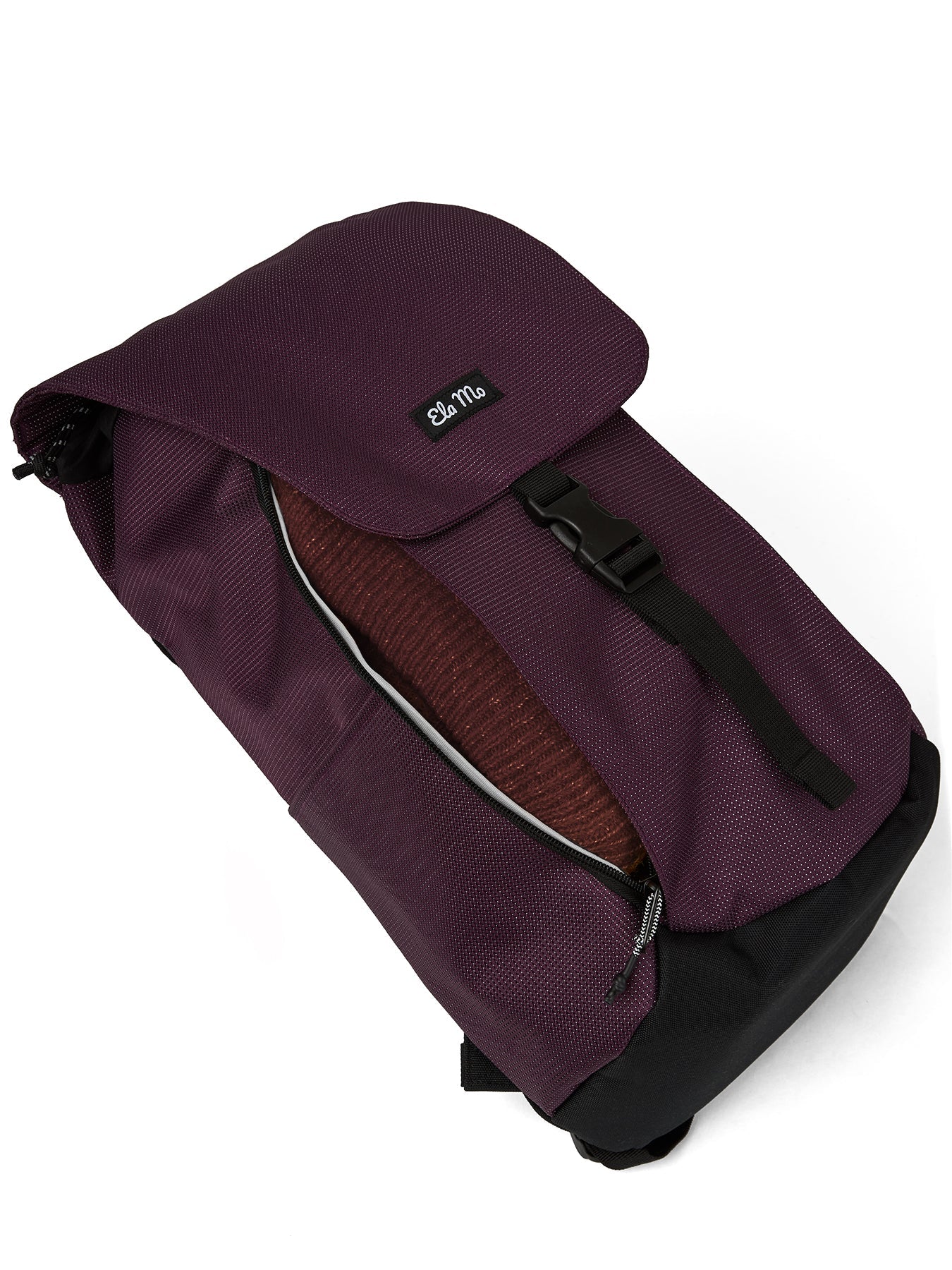 Ela Mo™ Everywhere Rucksack | Plum Reflective - Image 13