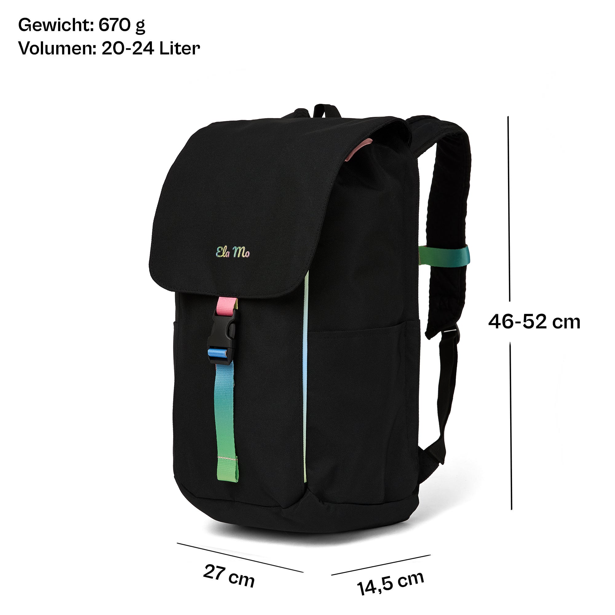 Ela Mo™ Everywhere Rucksack | Rainbow - Image 4