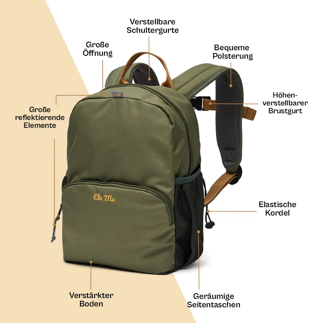 Ela Mo™ Kinderrucksack (3-6 Jahre) | Forrest Green - Image 3