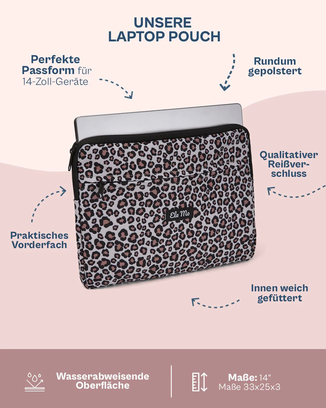 Ela Mo™ Laptoptasche 14 Zoll | New Leo - Image 3