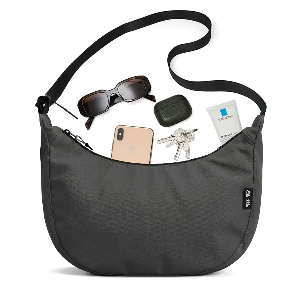 Ela Mo™ Moon Bag | Coated Edition Slate (Dark Grey) - Image 7