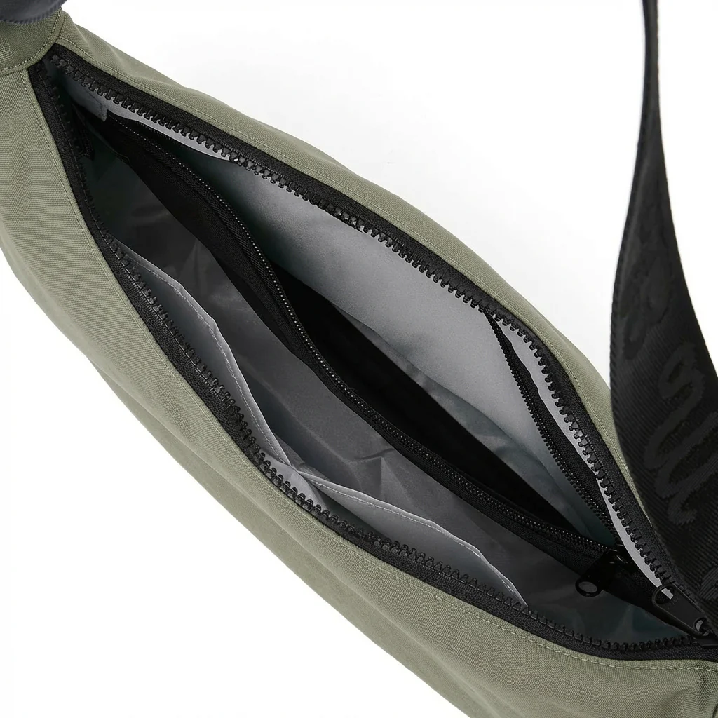 Ela Mo™ Moon Bag | Coated Edition Olive - Image 4