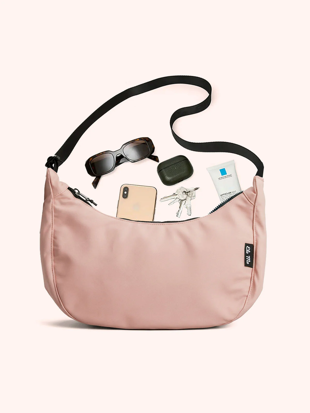 Ela Mo™ Moon Bag | Coated Edition Peach Blush