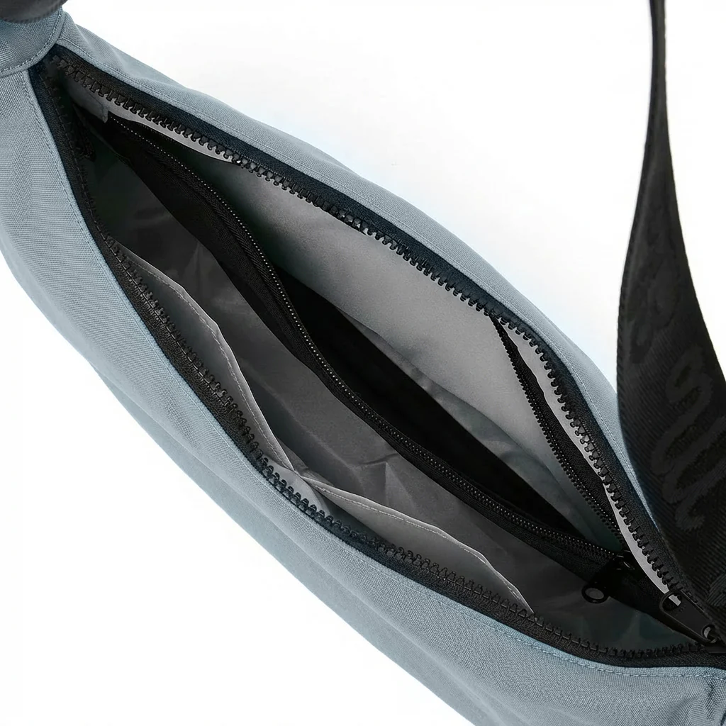 Ela Mo™ Moon Bag | Coated Edition Smoke Blue - Image 3