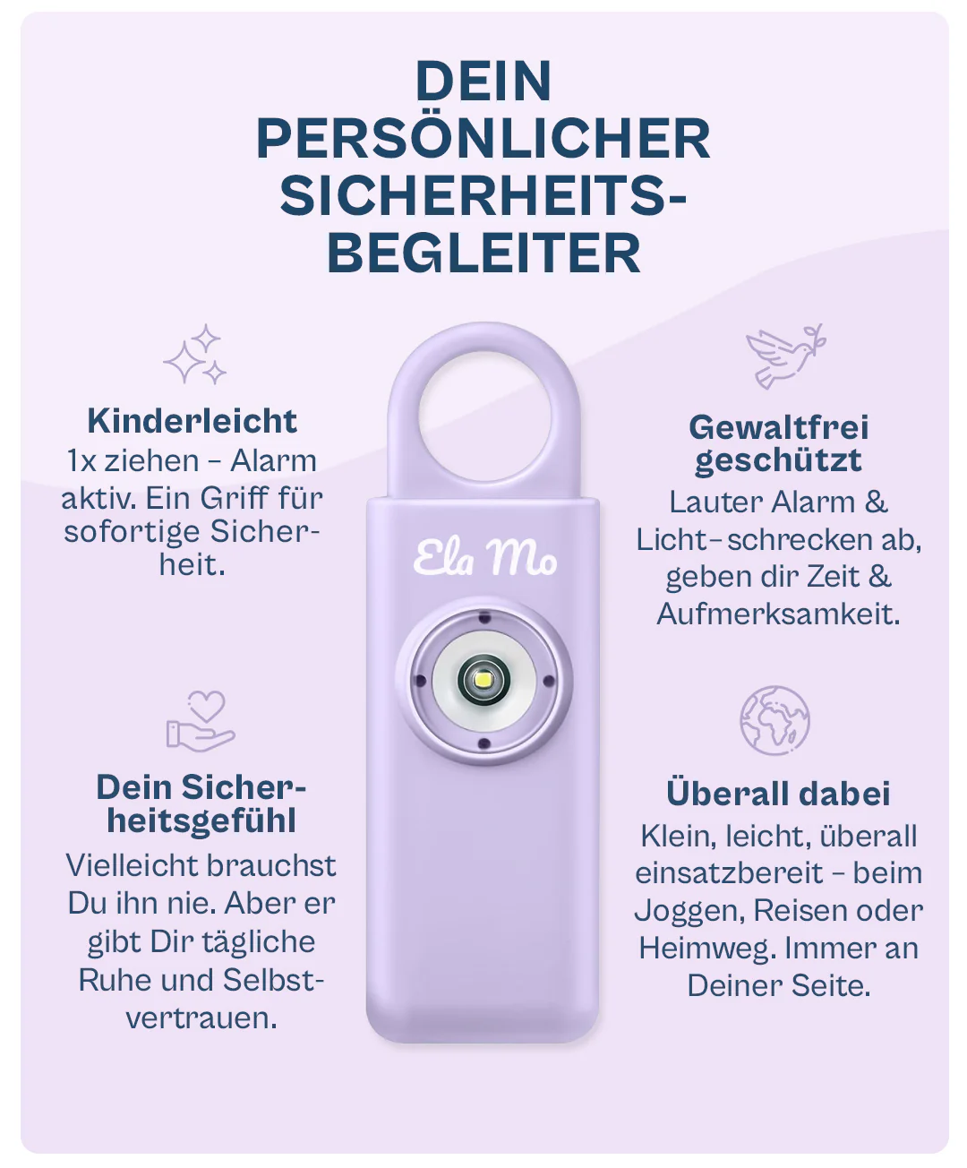 Ela Mo™ Piepmatz | Personal Safety Alarm - Image 3