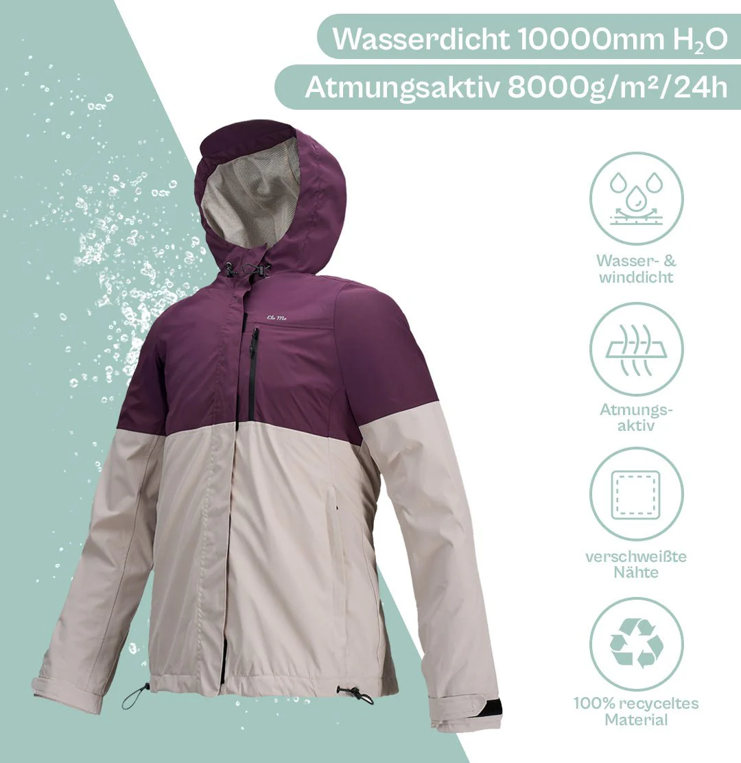 Ela Mo™ Regenjacke | Grape - Image 3