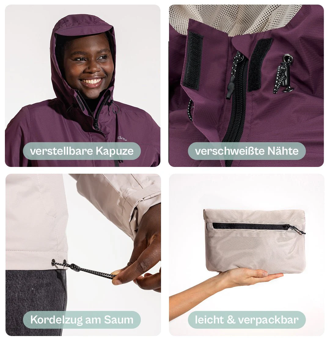Ela Mo™ Regenjacke | Grape - Image 4