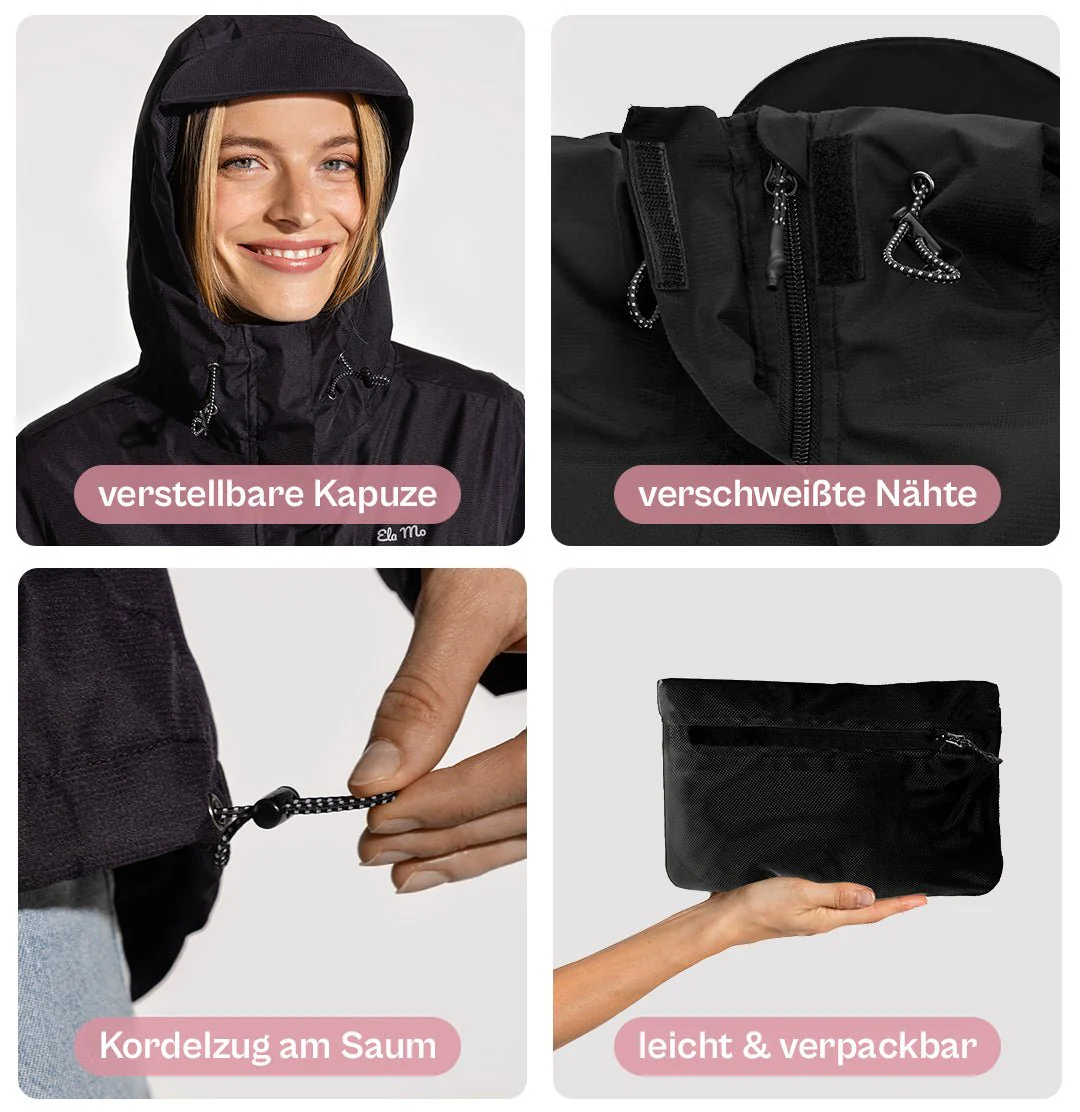 Ela Mo™ Regenjacke | Black - Image 4