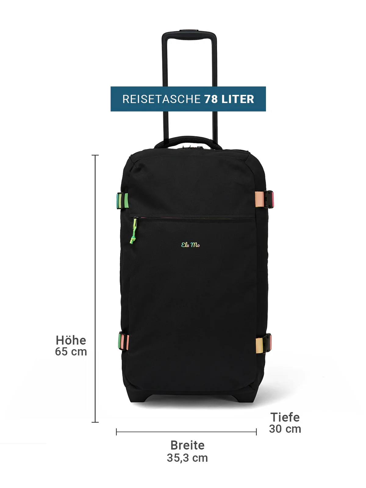 Ela Mo™ Reisetasche mit Rollen 78 Liter | Rainbow - Image 4