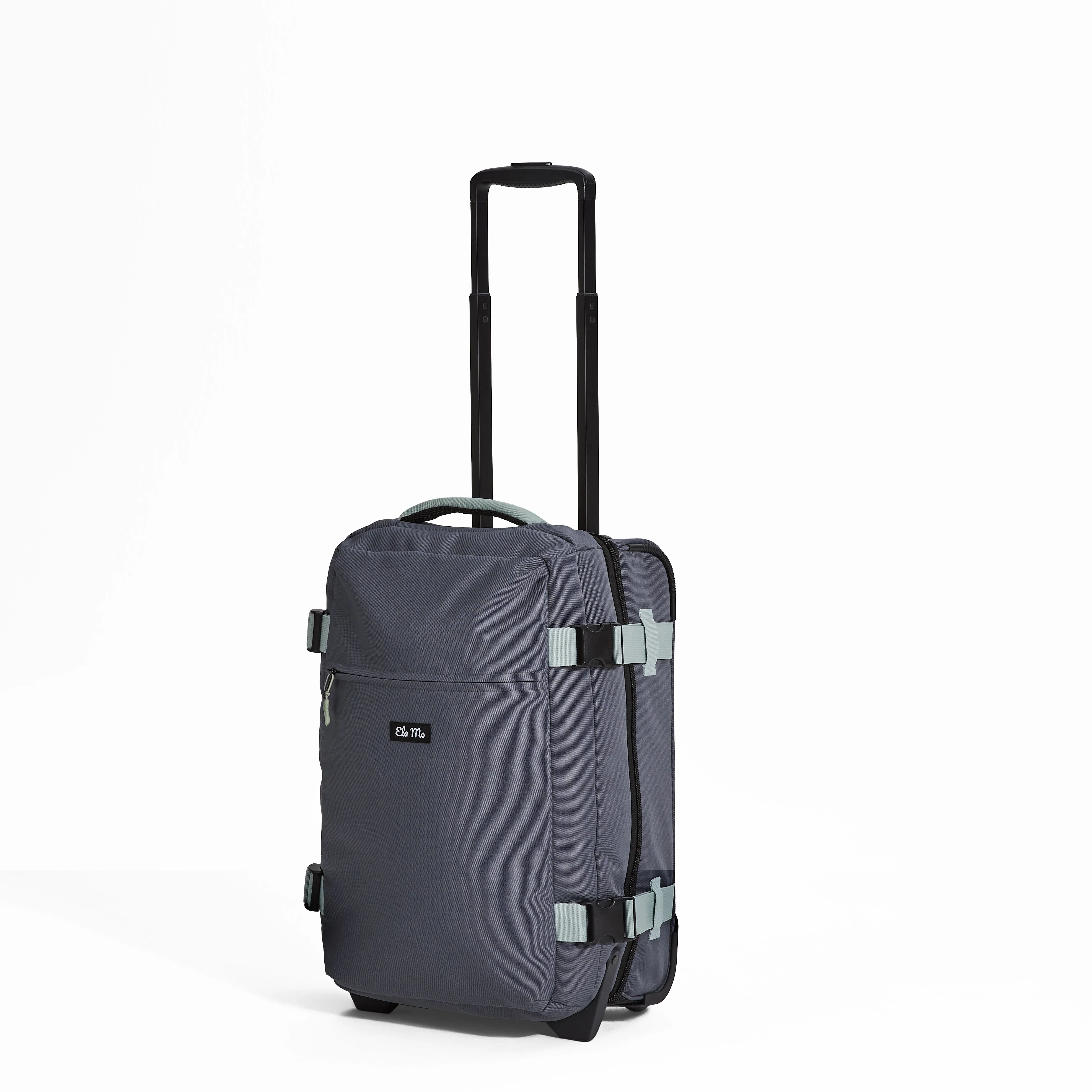Ela Mo™ Reisetasche mit Rollen 42 Liter | Darkgrey Mint - Image 4