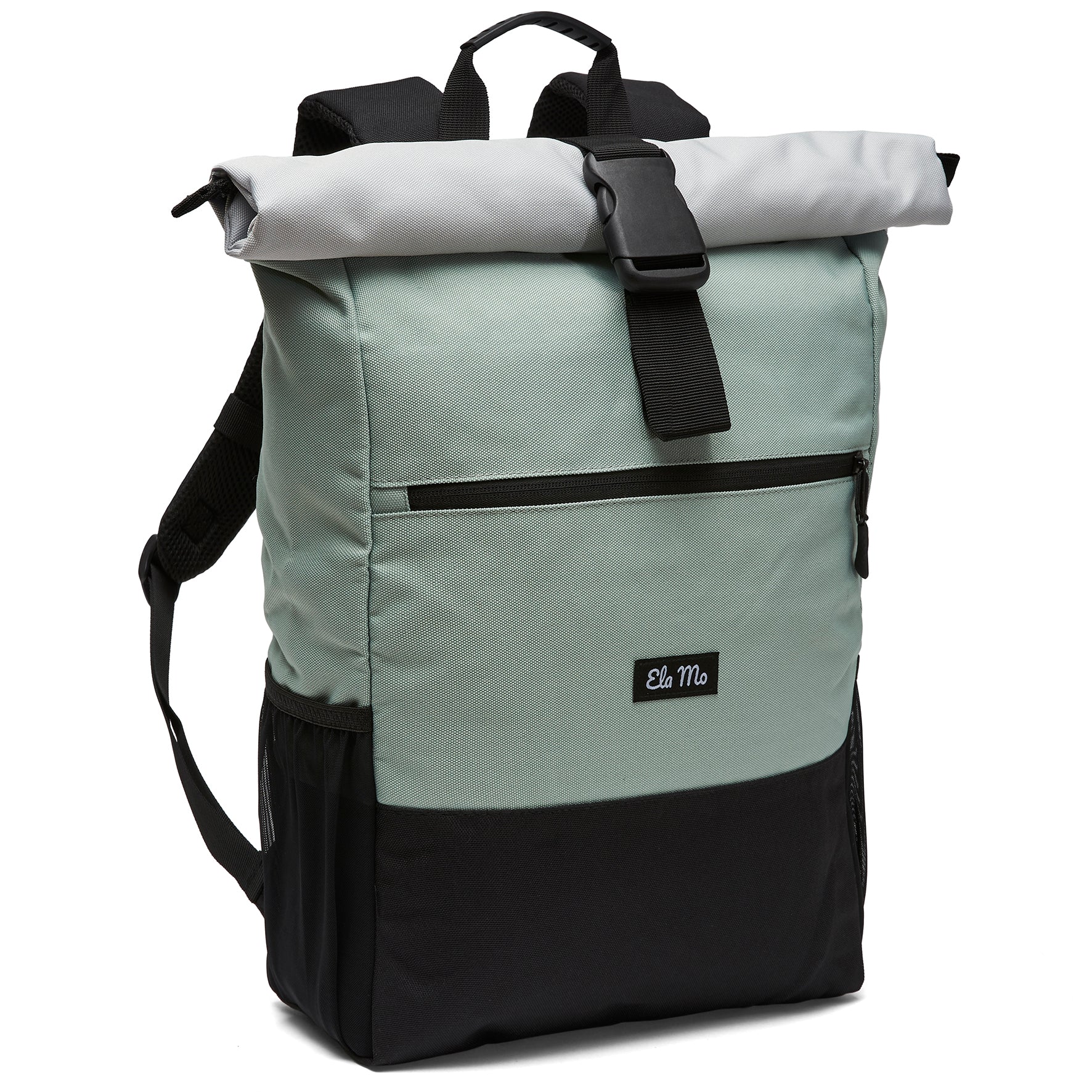 Ela Mo™ Rolltop Rucksack | Mintgrey - Image 4