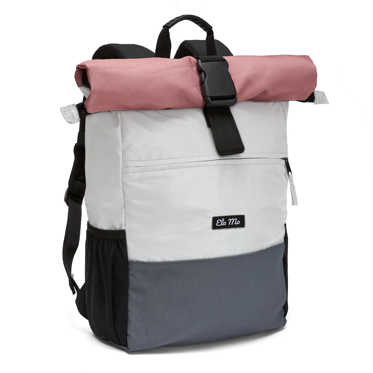 Ela Mo™ Rolltop Rucksack Night Edition | Peach - Image 3