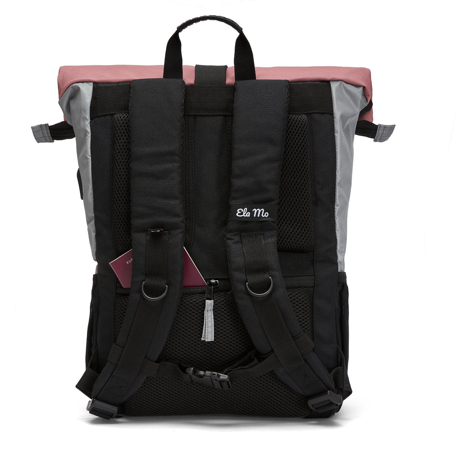 Ela Mo™ Rolltop Rucksack Night Edition | Peach - Image 5