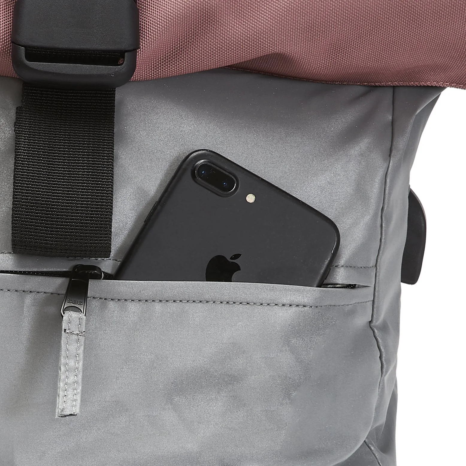 Ela Mo™ Rolltop Rucksack Night Edition | Peach - Image 6