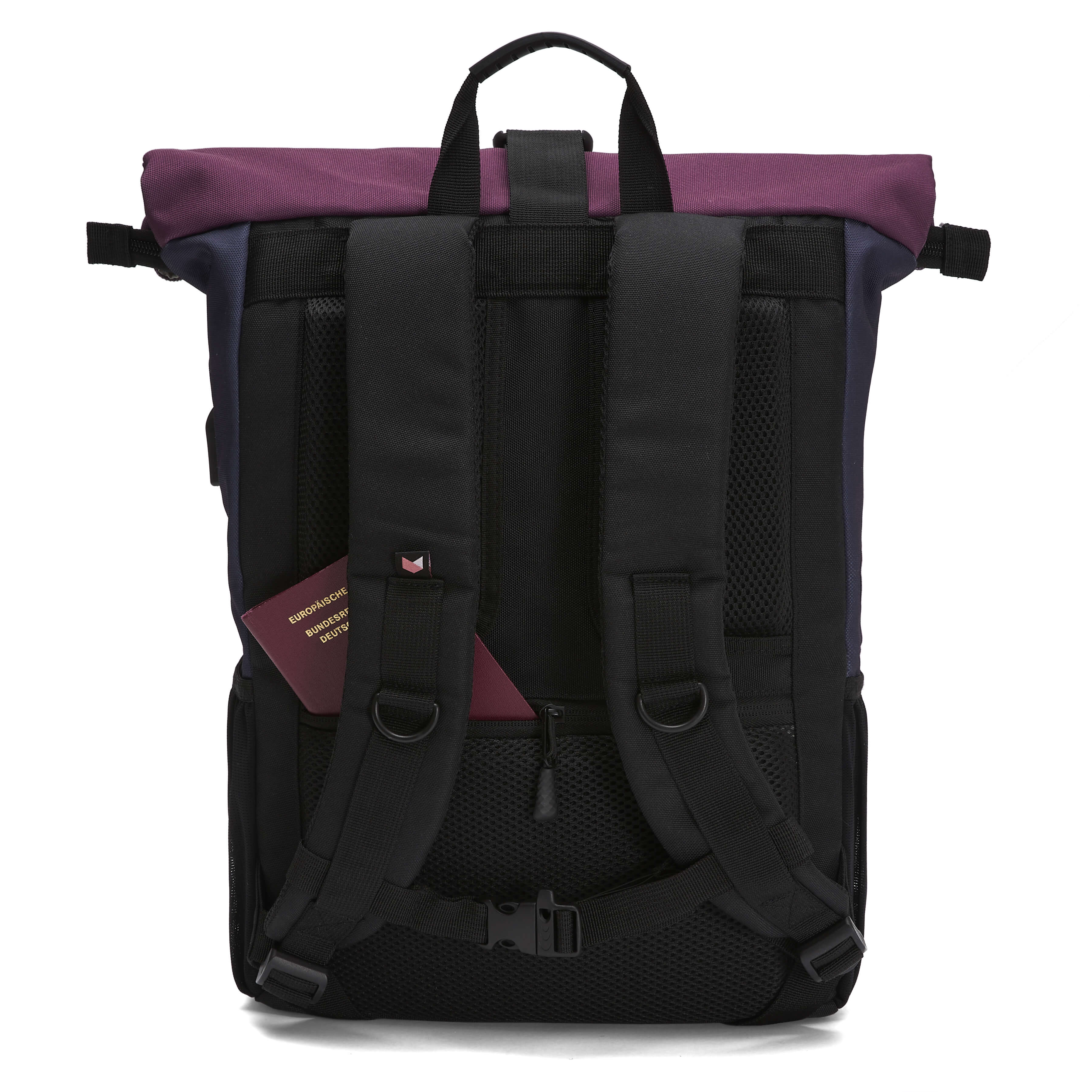 Ela Mo™ Rolltop Rucksack | Berry - Image 4