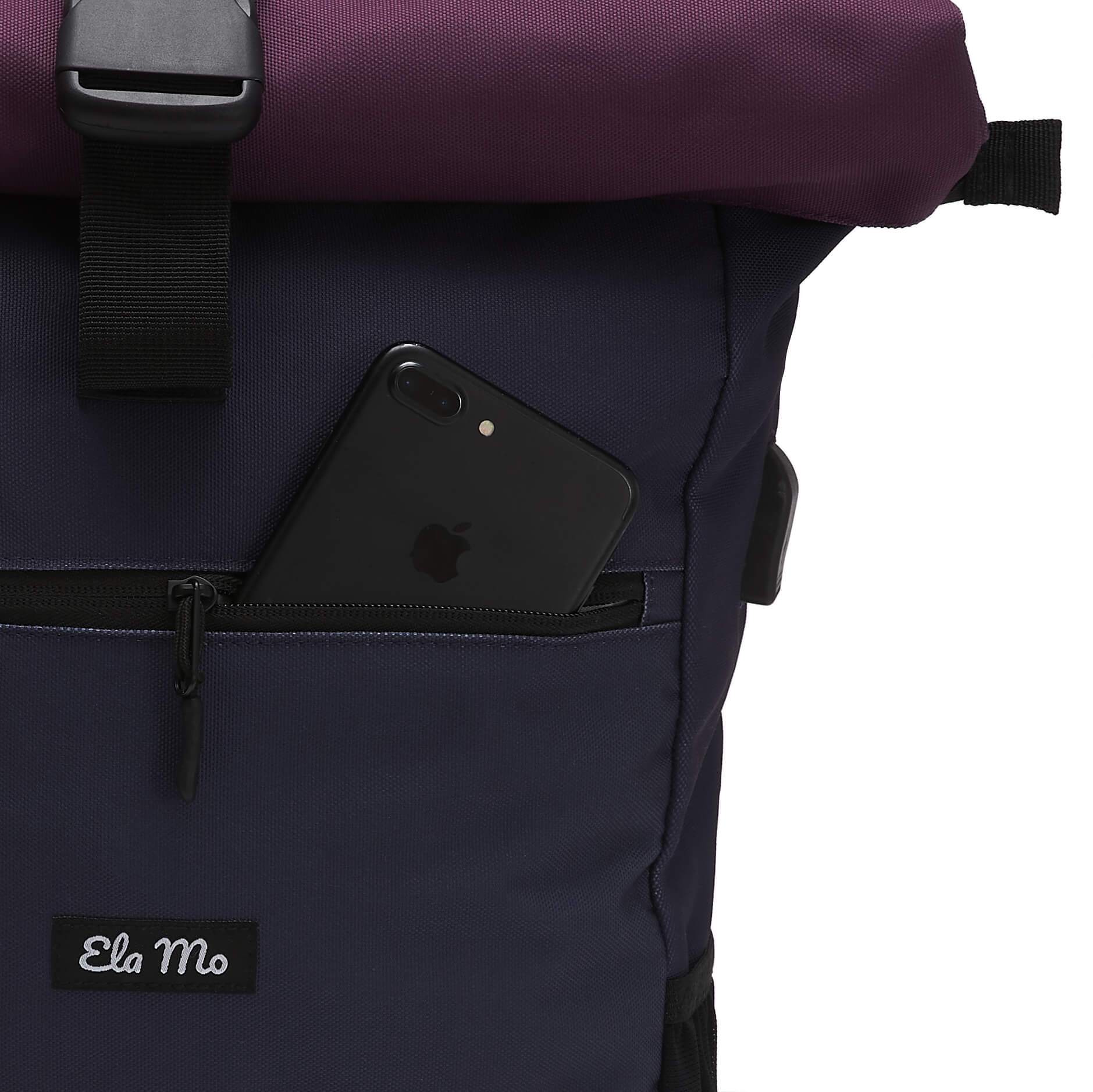 Ela Mo™ Rolltop Rucksack | Berry - Image 5