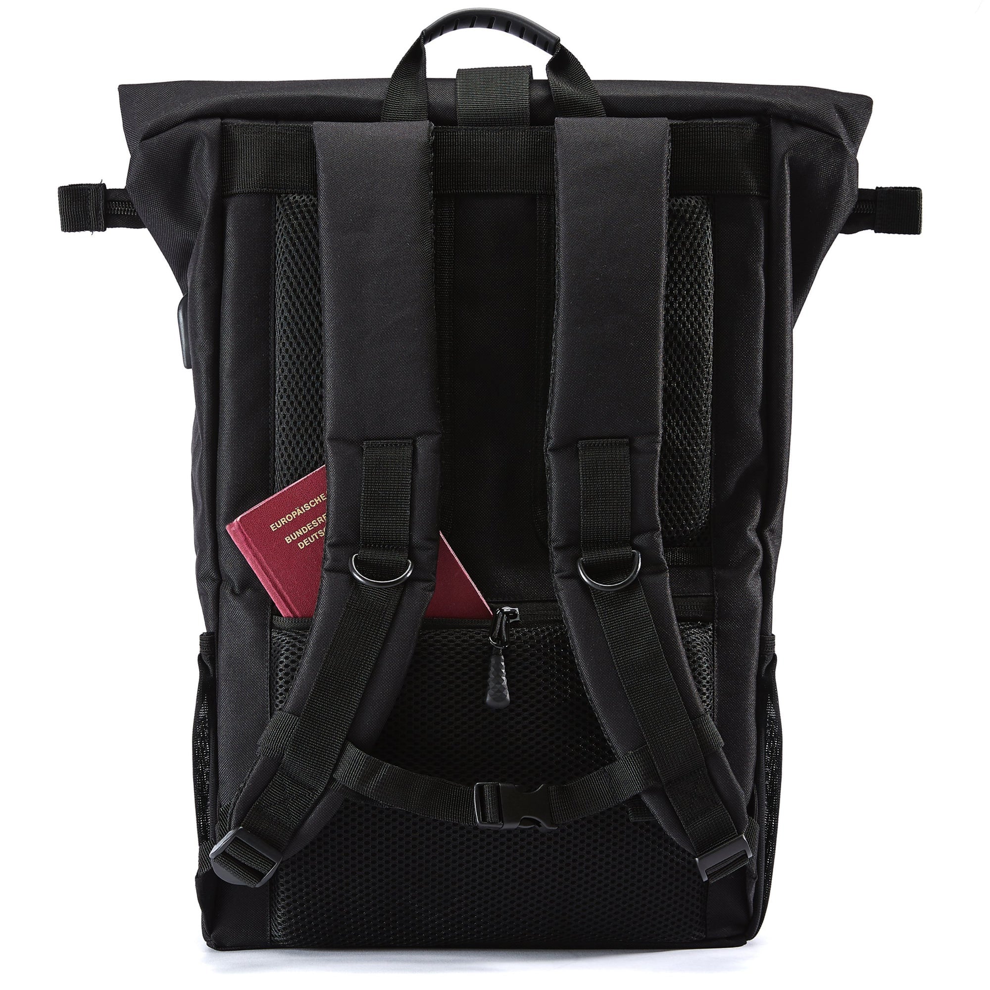 Ela Mo™ Rolltop Rucksack | Black - Image 8