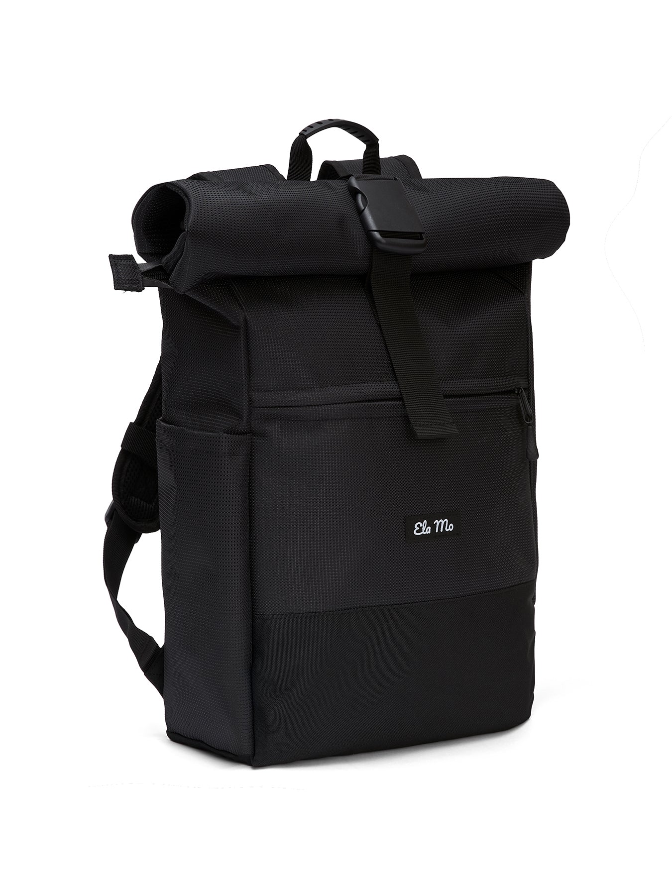 Ela Mo™ Rolltop Rucksack | Black Reflective - Image 9