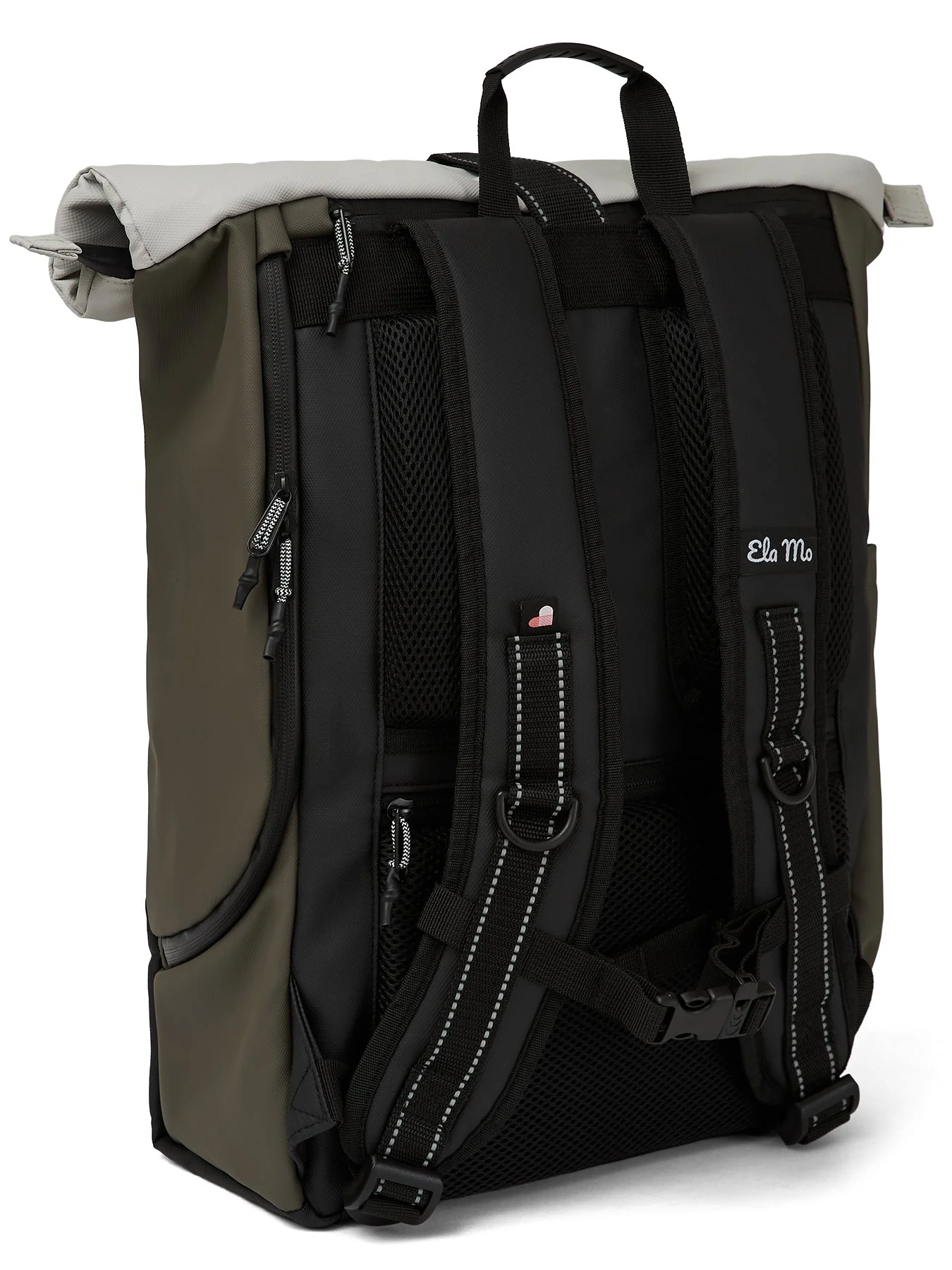 Ela Mo™ Rolltop Rucksack | Coated Edition Olive - Image 9