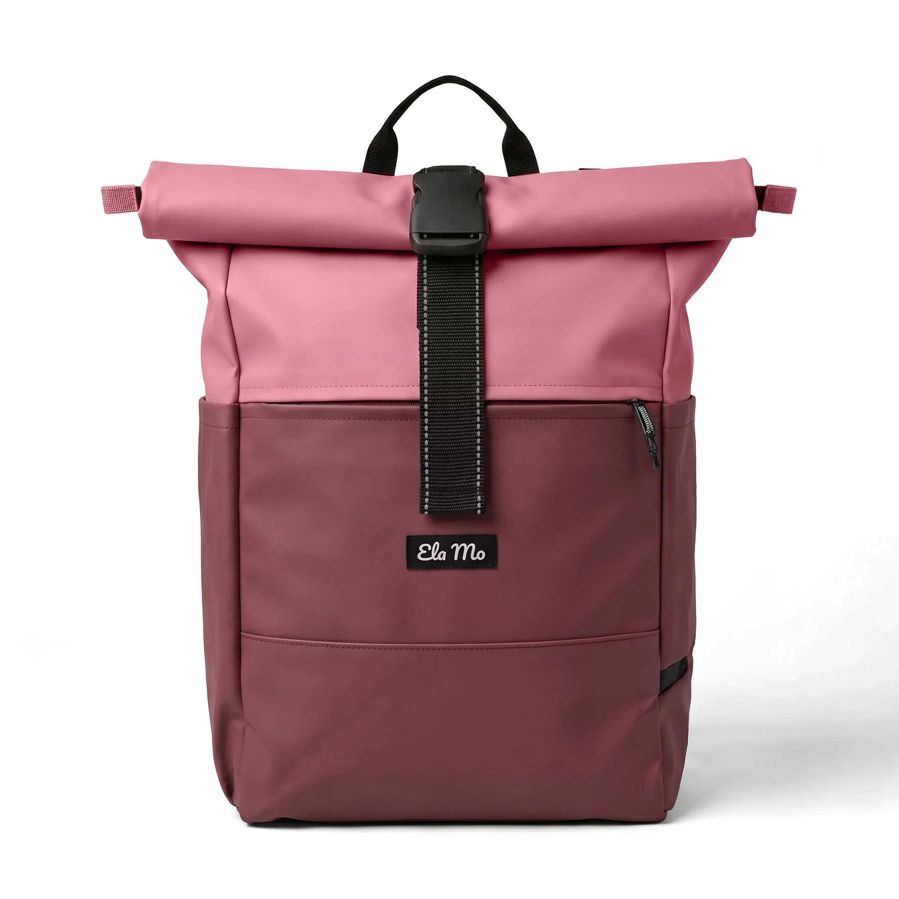 Ela Mo™ Rolltop Rucksack | Coated Edition Dark Berry - Image 3