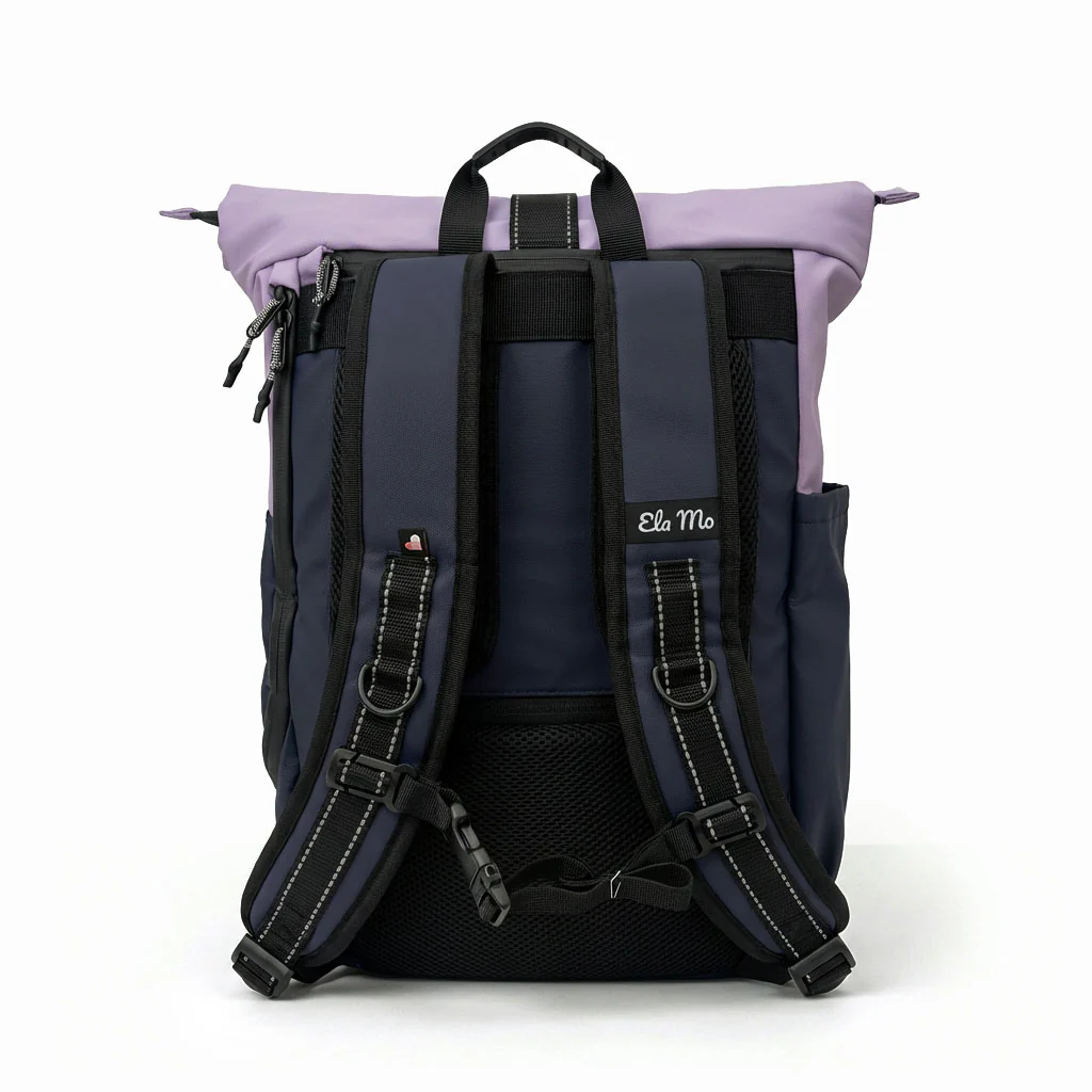 Ela Mo™ Rolltop Rucksack | Coated Edition Fuchsie - Image 6