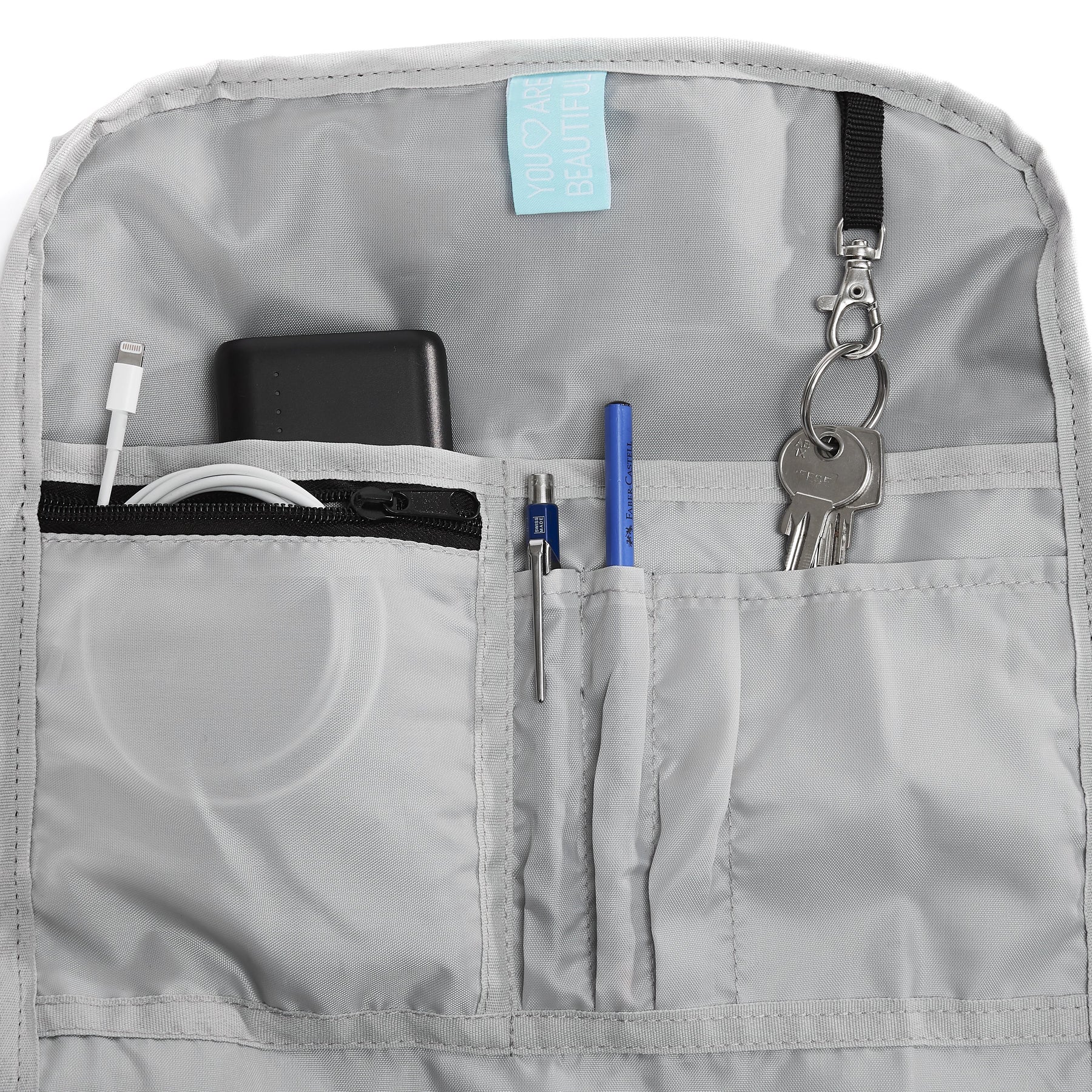 Ela Mo™ Rolltop Rucksack | Coated Edition Peach Blush - Image 7