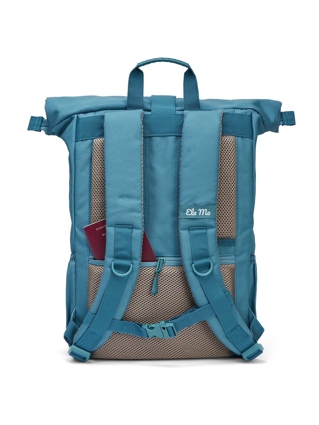 Ela Mo™ Rolltop Rucksack | Petrol - Image 4