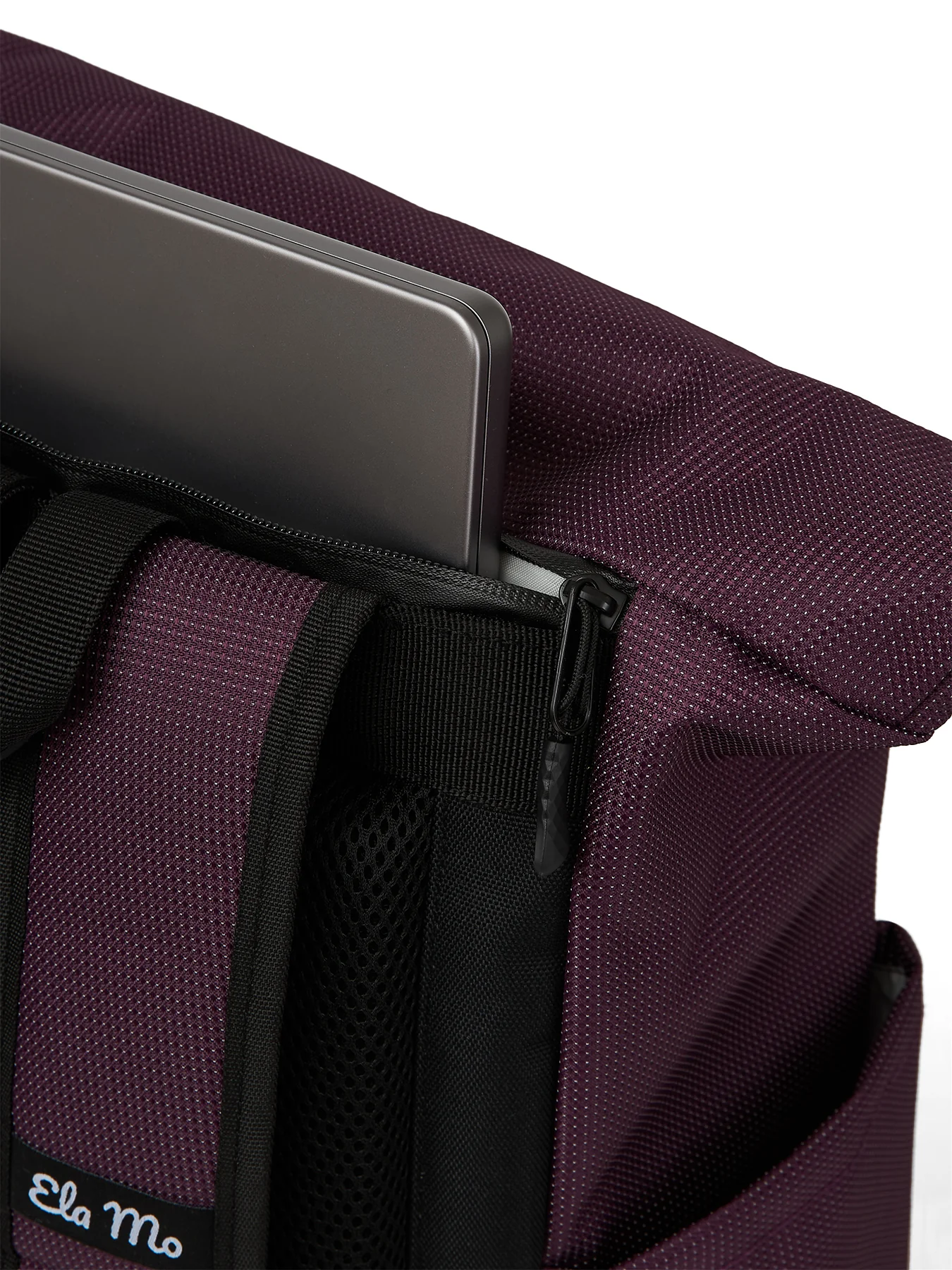 Ela Mo™ Rolltop Rucksack | Plum Reflective - Image 11