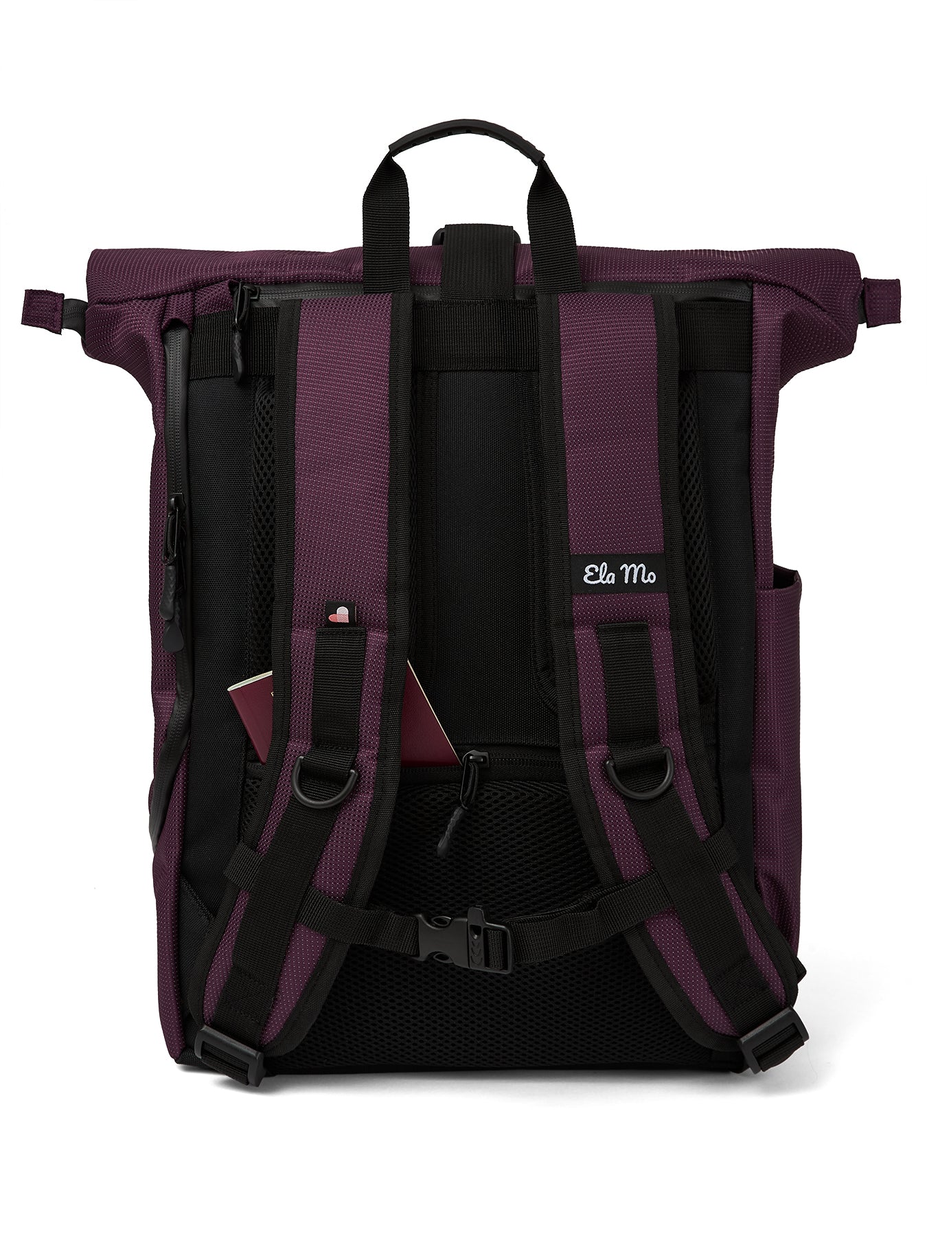 Ela Mo™ Rolltop Rucksack | Plum Reflective - Image 6
