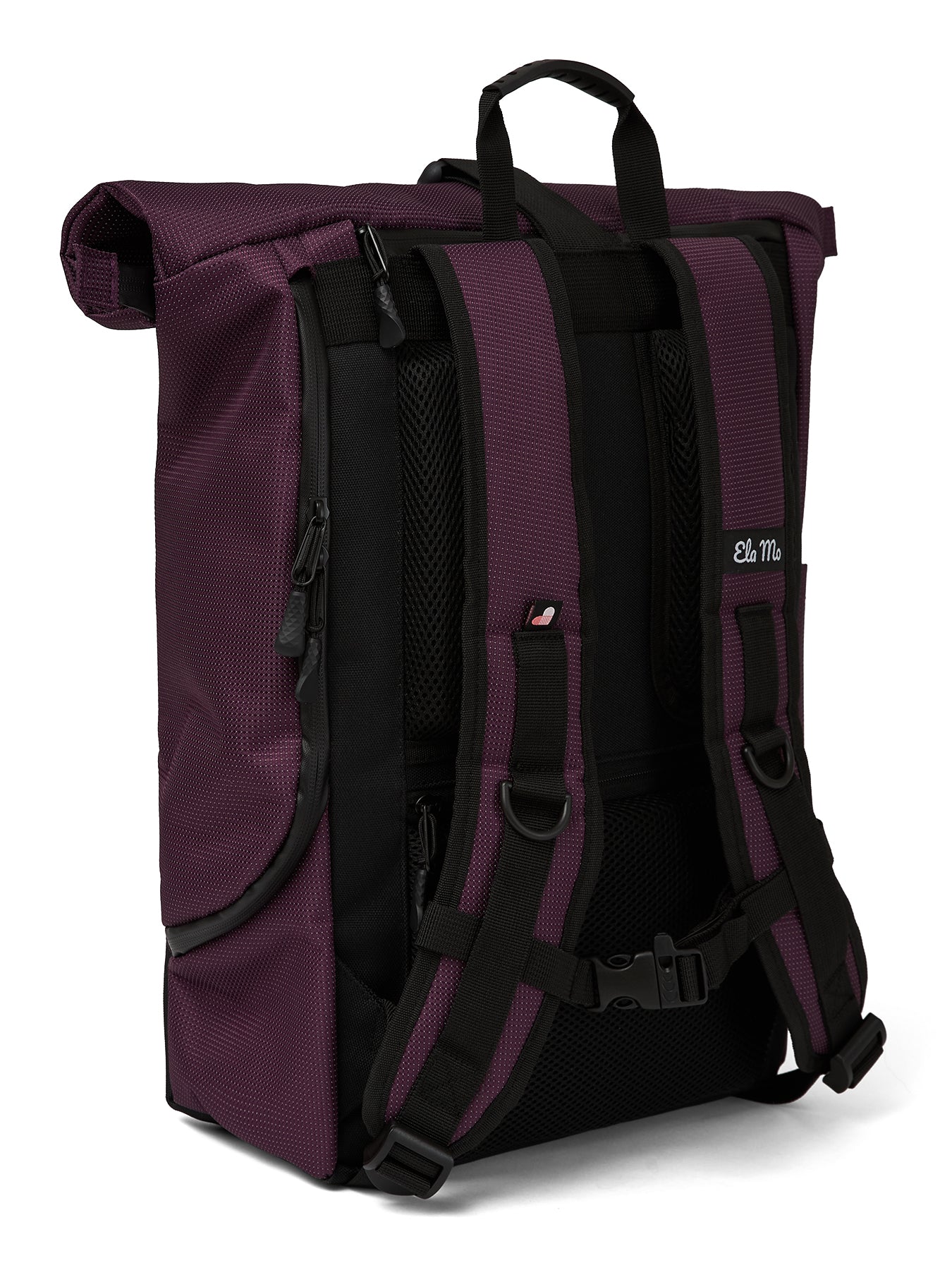 Ela Mo™ Rolltop Rucksack | Plum Reflective - Image 8