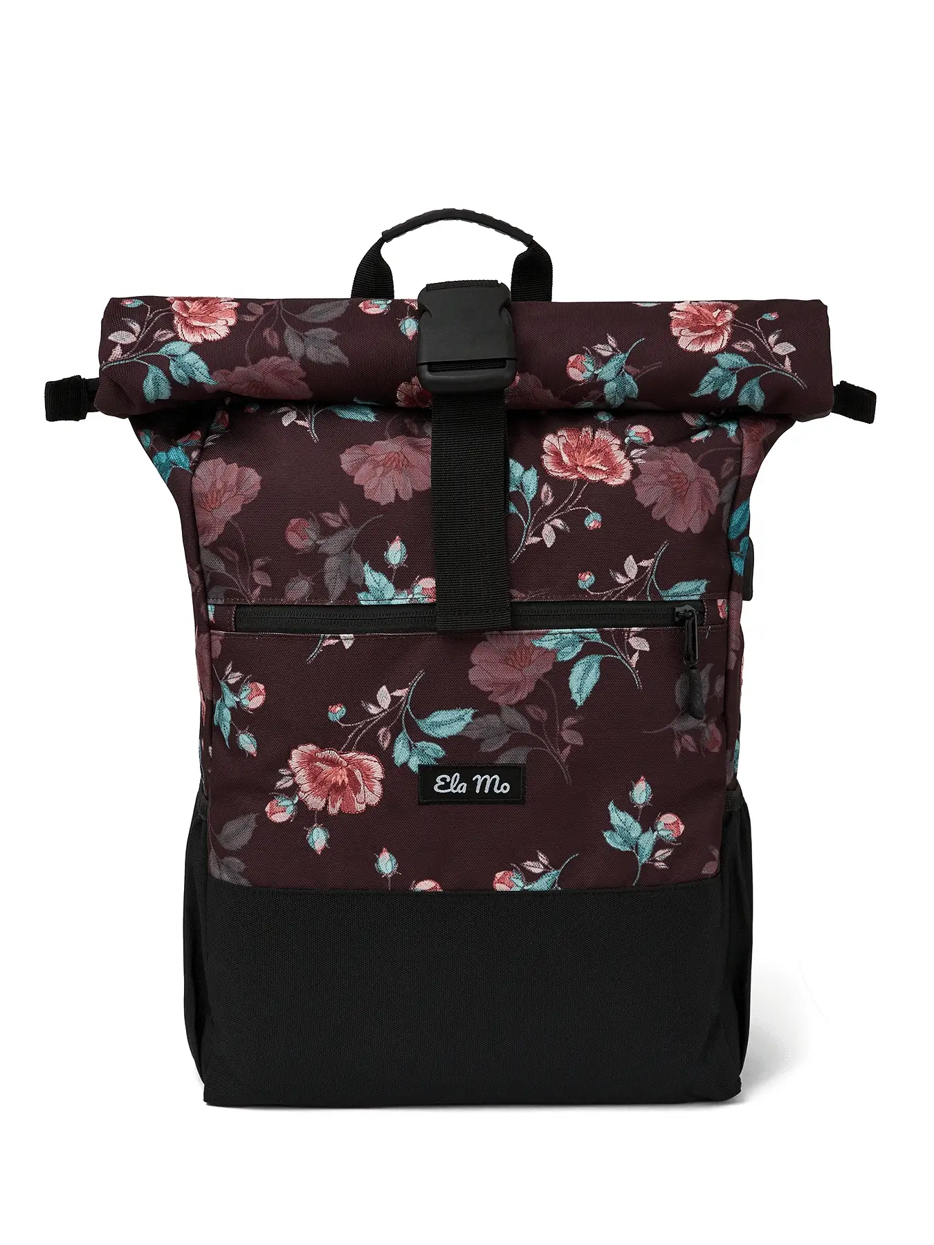 Ela Mo™ Rolltop Rucksack | Roses & Chocolate - Image 4