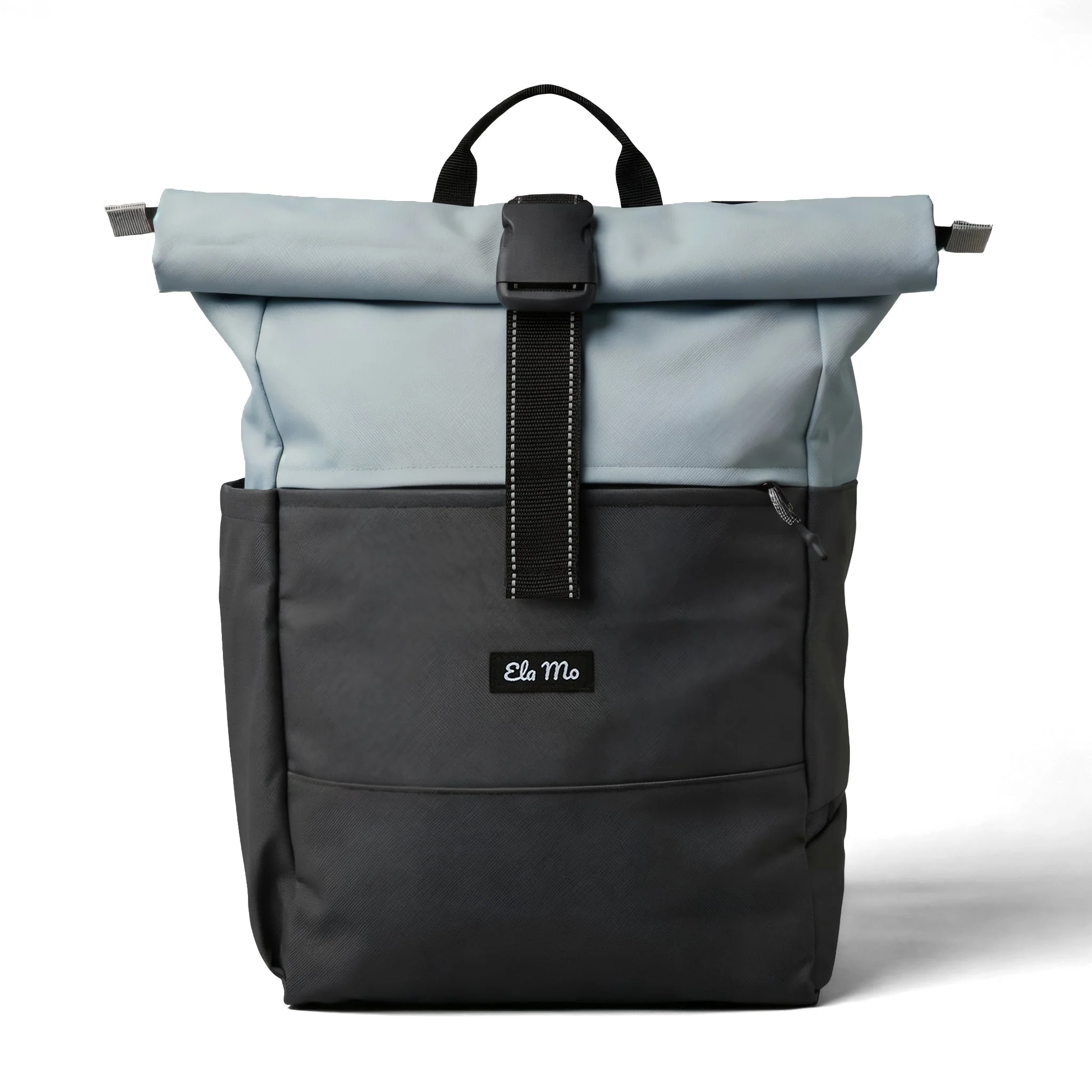 Ela Mo™ Rolltop Rucksack | Coated Edition Smoke Blue - Image 9