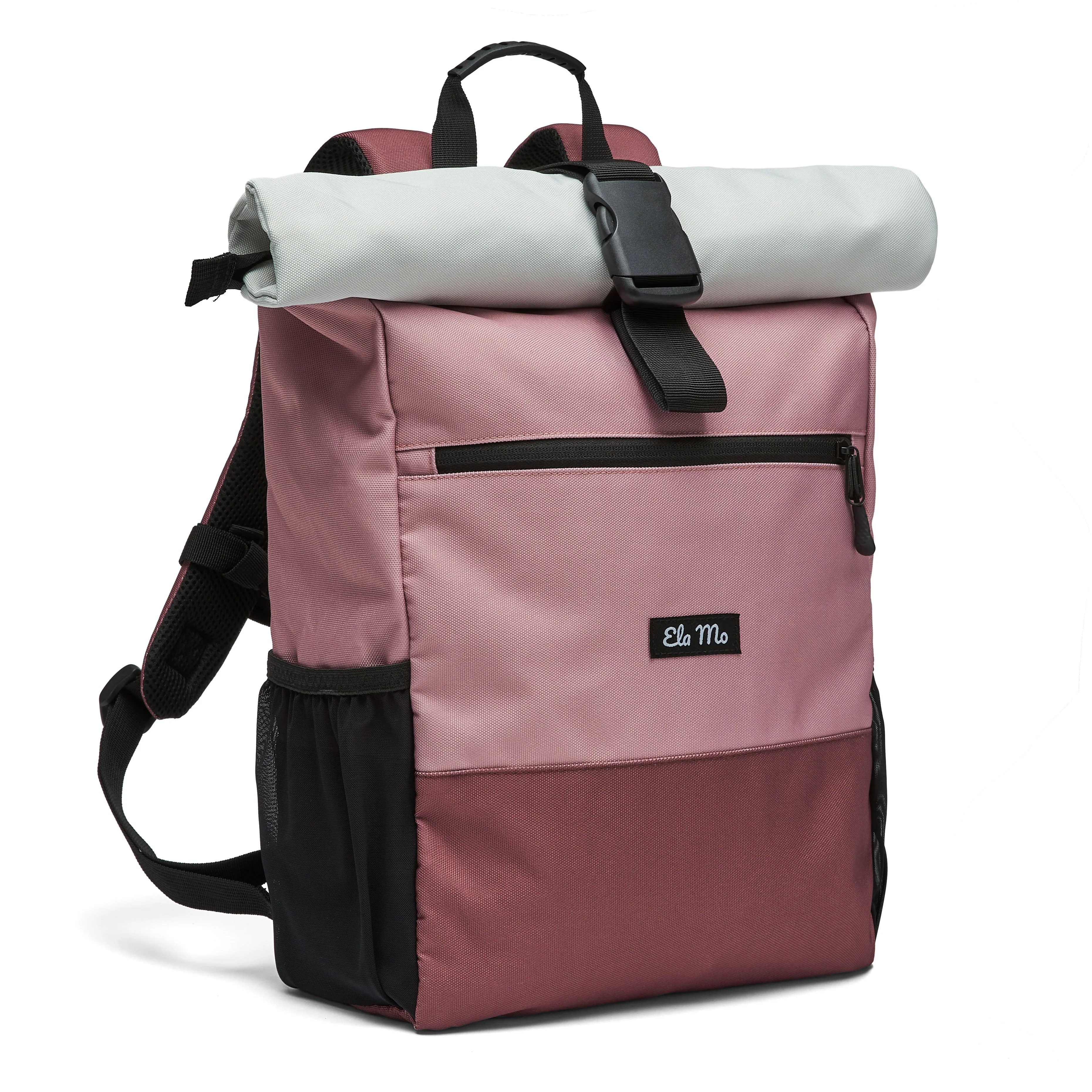 Ela Mo™ Rolltop Rucksack | Strawberry Cream - Image 4